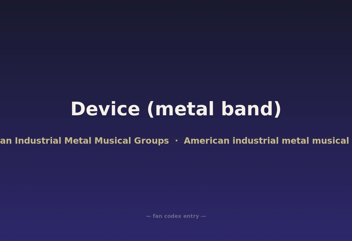 Device (metal band)