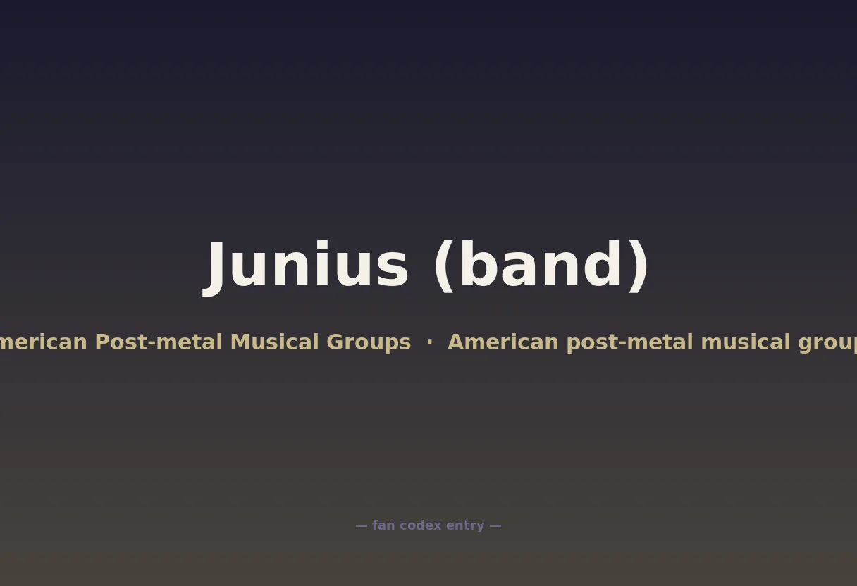 Junius (band)