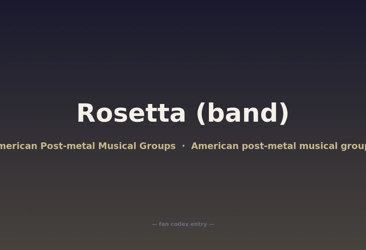 Rosetta (band)