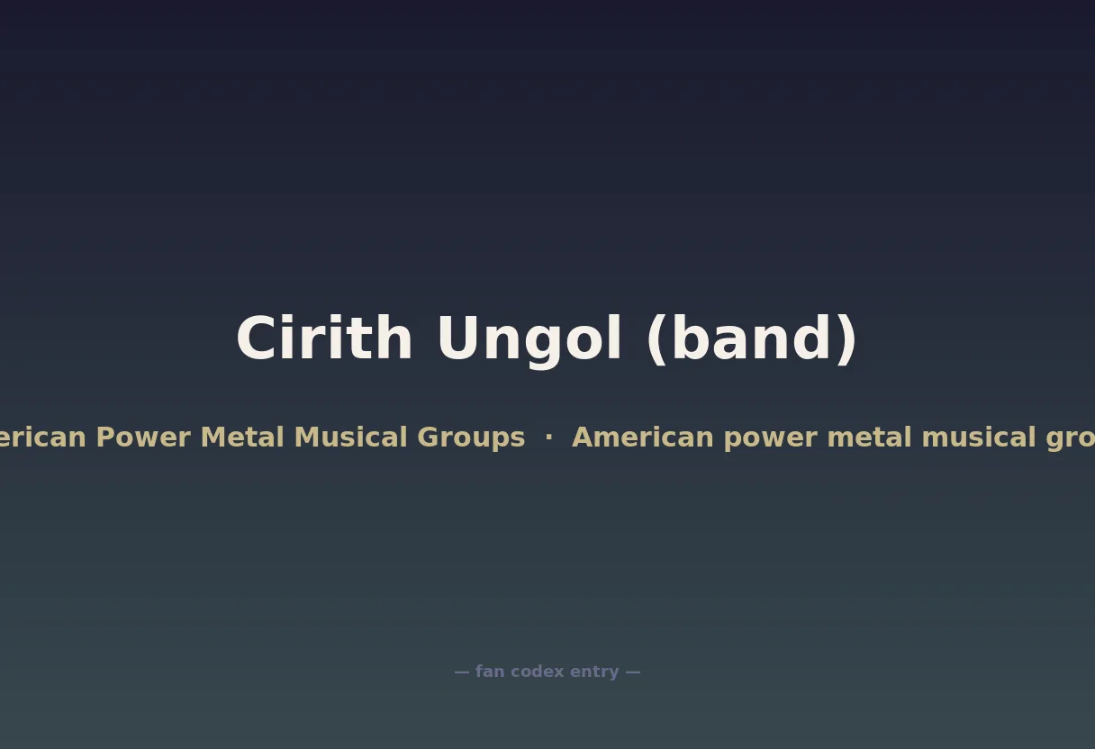 Cirith Ungol (band)