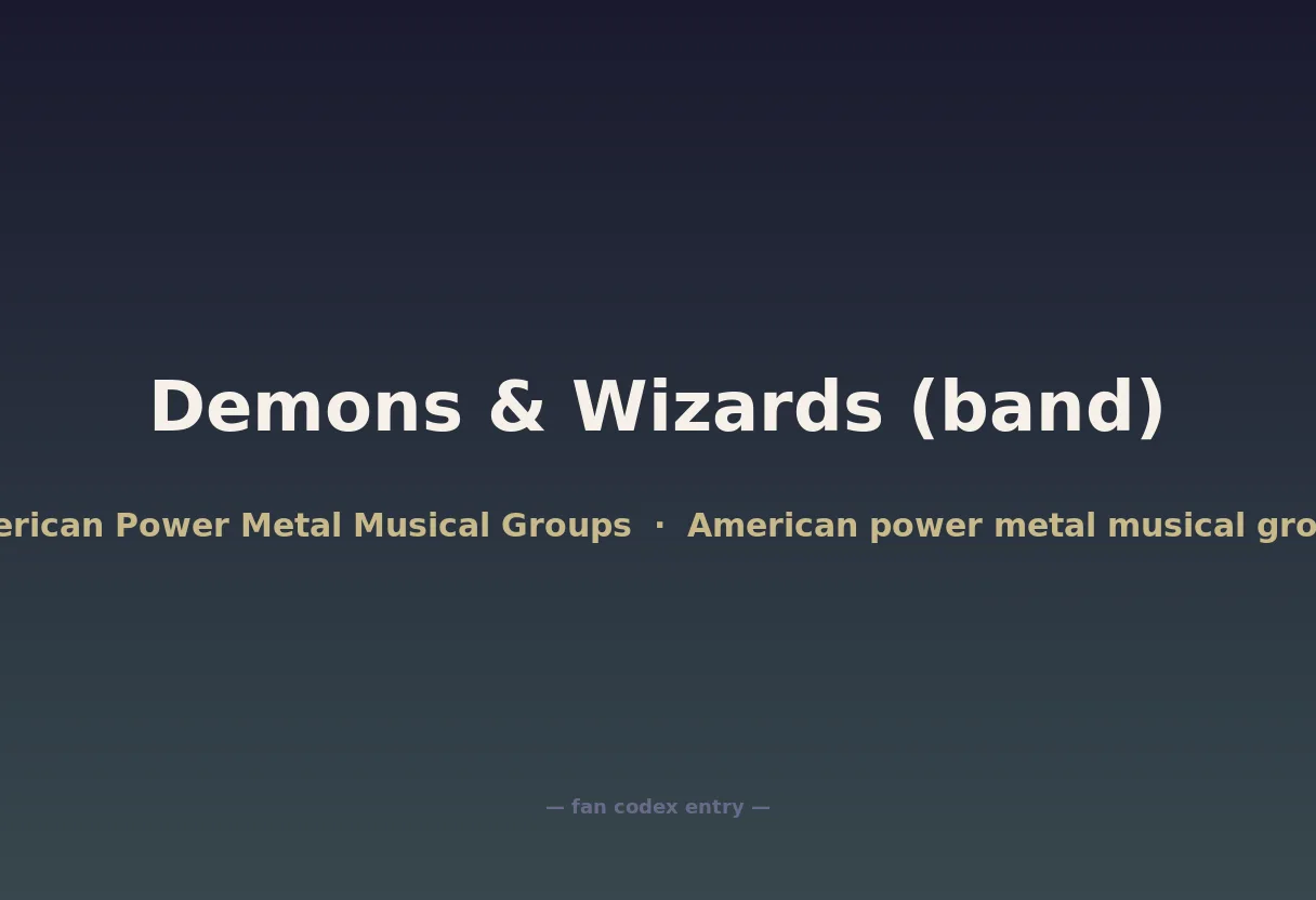 Demons & Wizards (band)