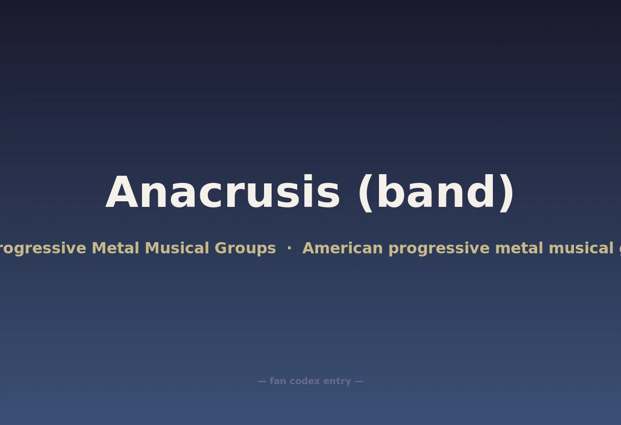 Anacrusis (band)