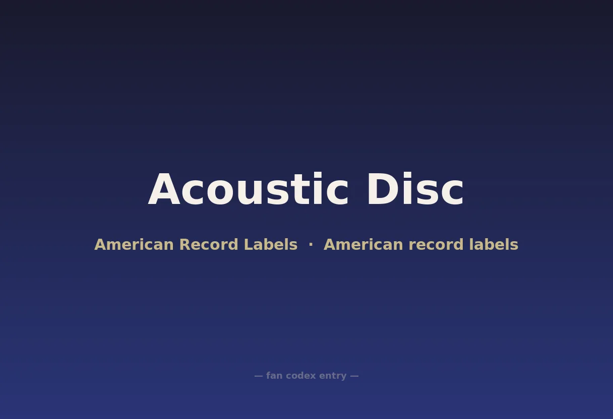 Acoustic Disc