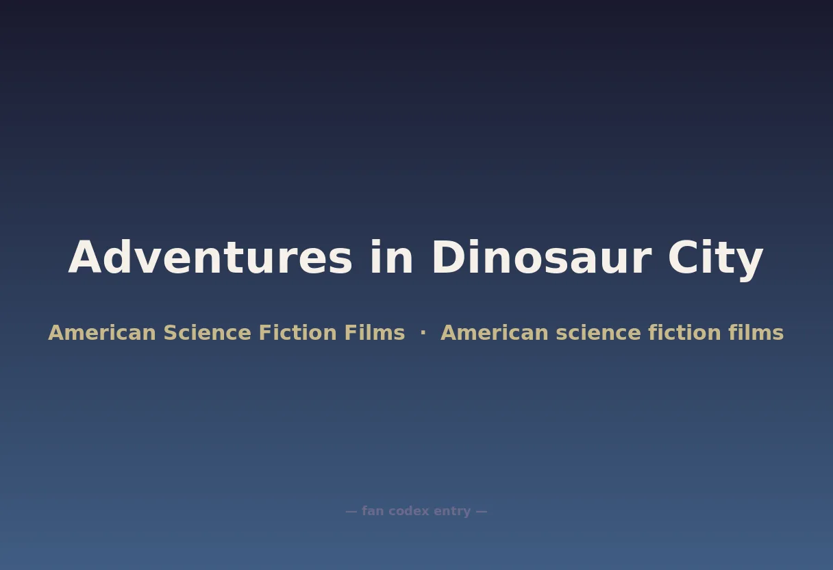 Adventures in Dinosaur City