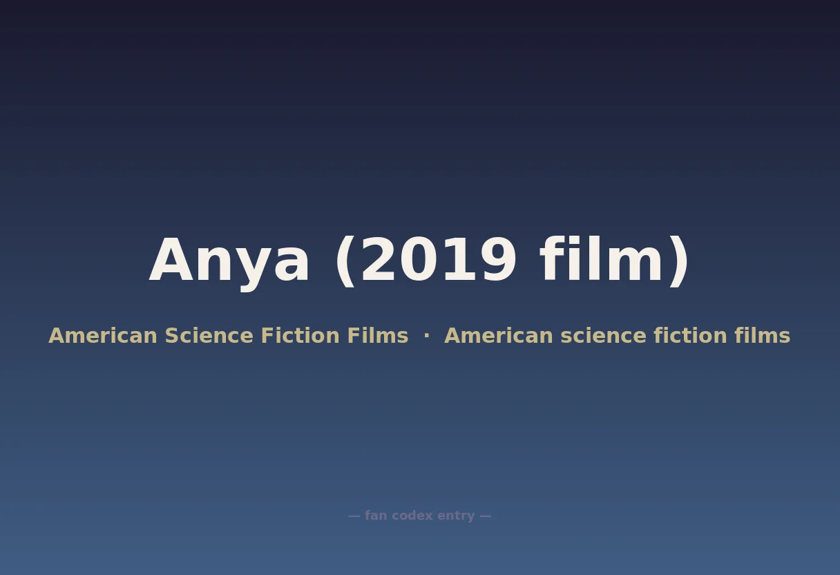 Anya (2019 film)