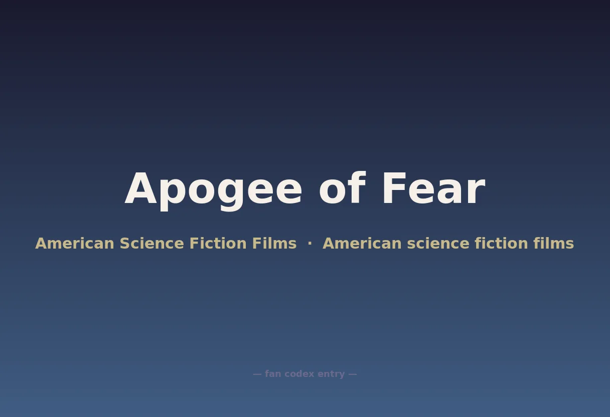 Apogee of Fear