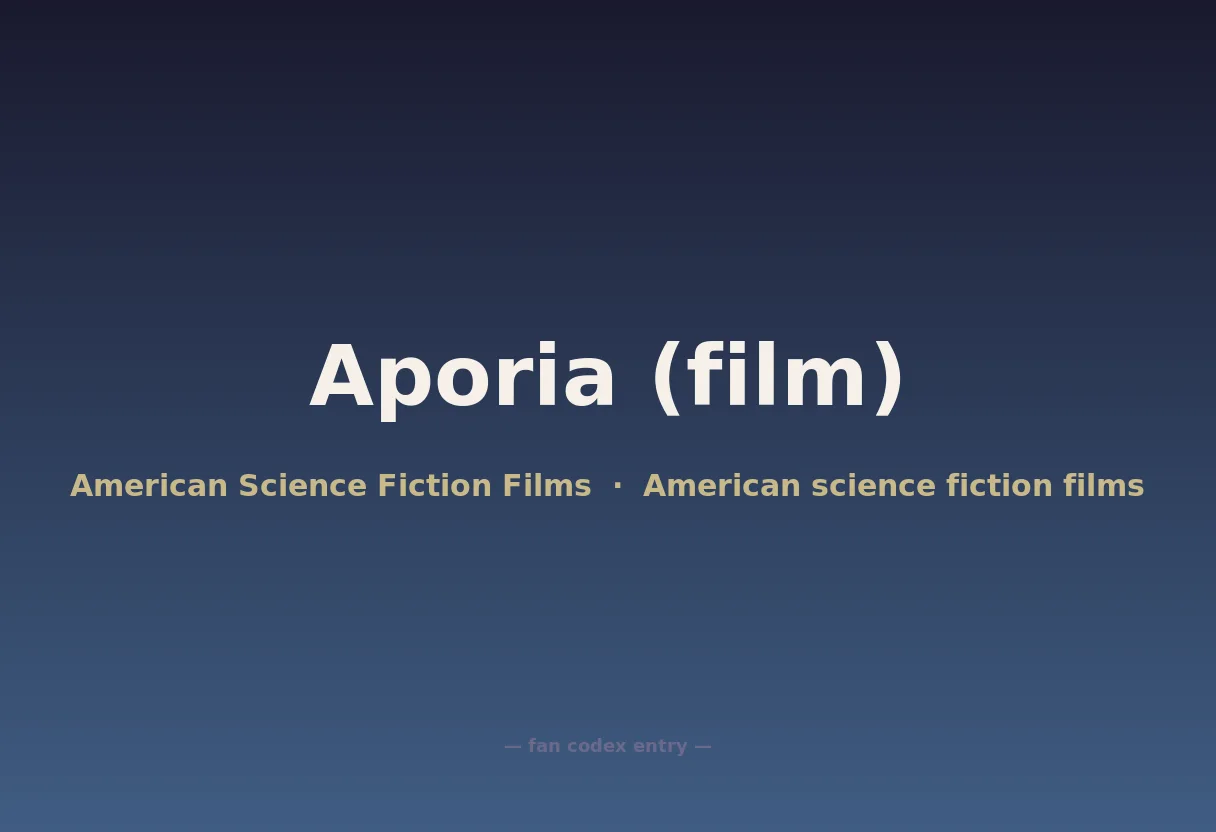 Aporia (film)