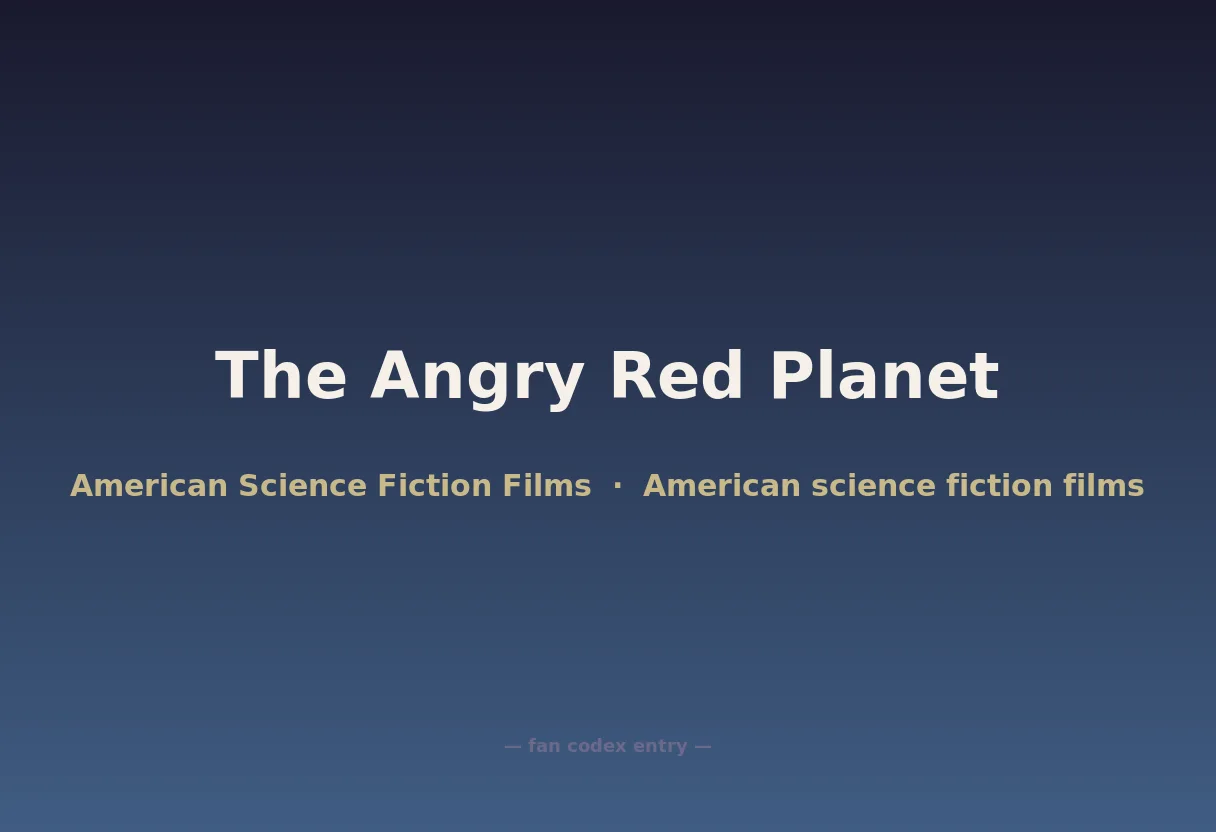 The Angry Red Planet