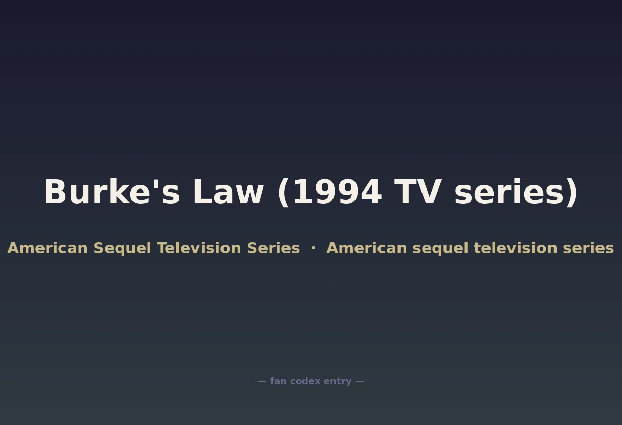 Burke's Law (1994 TV series)