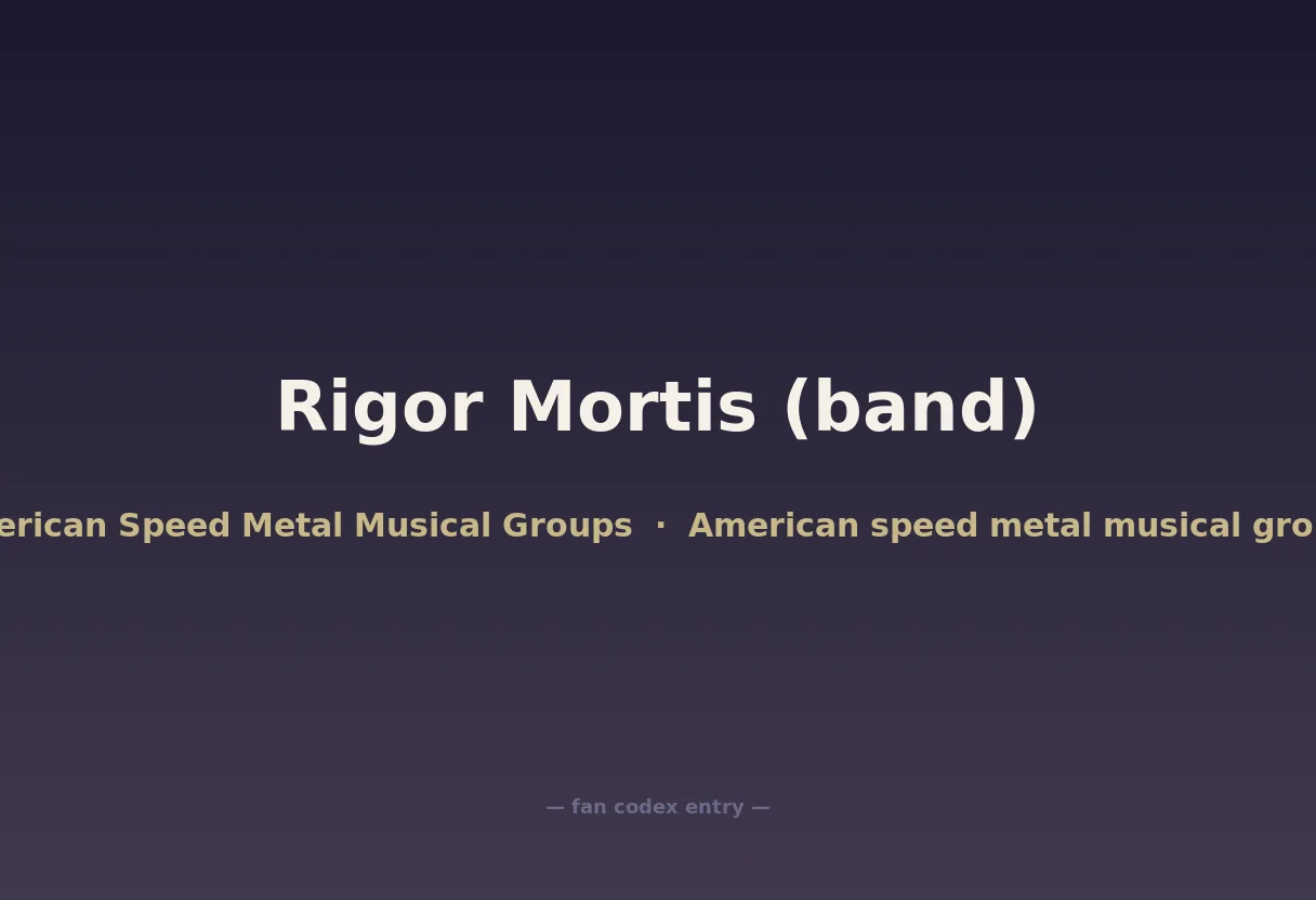 Rigor Mortis (band)