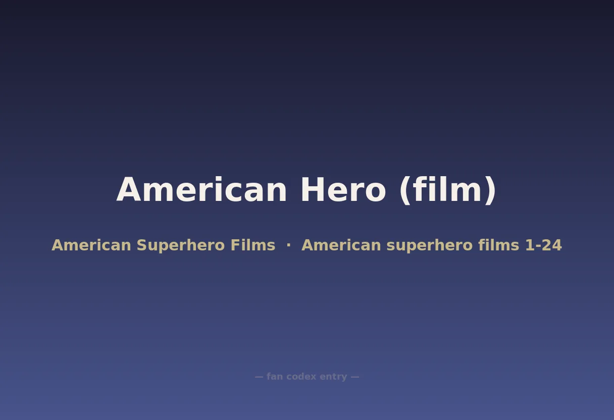 American Hero (film)