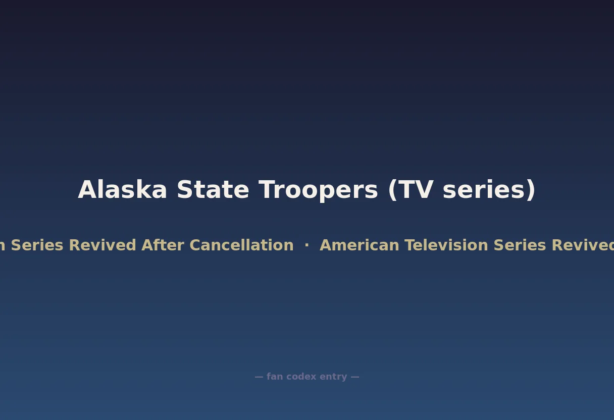 Alaska State Troopers (TV series)