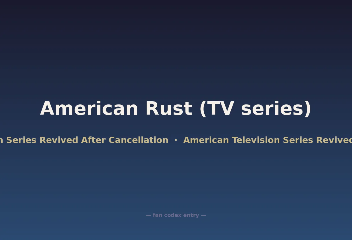 American Rust (TV series)