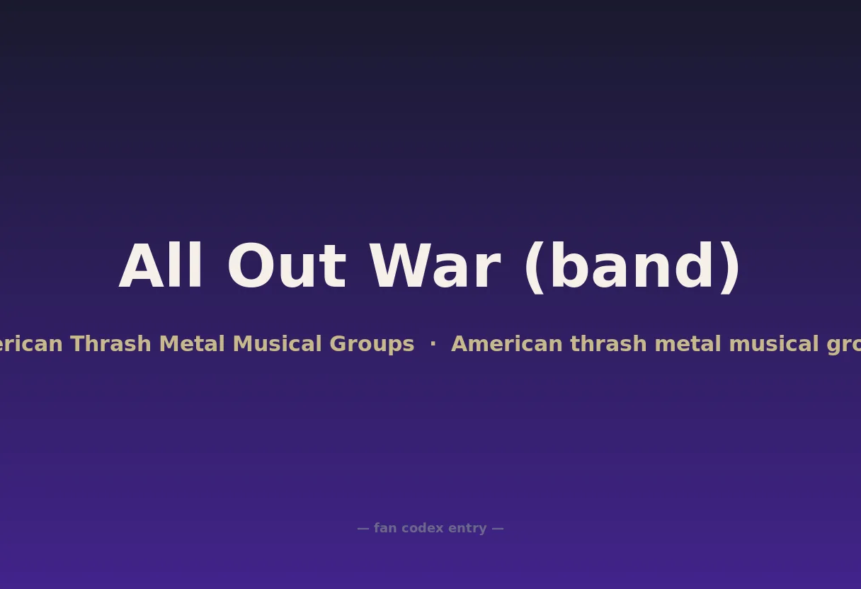 All Out War (band)