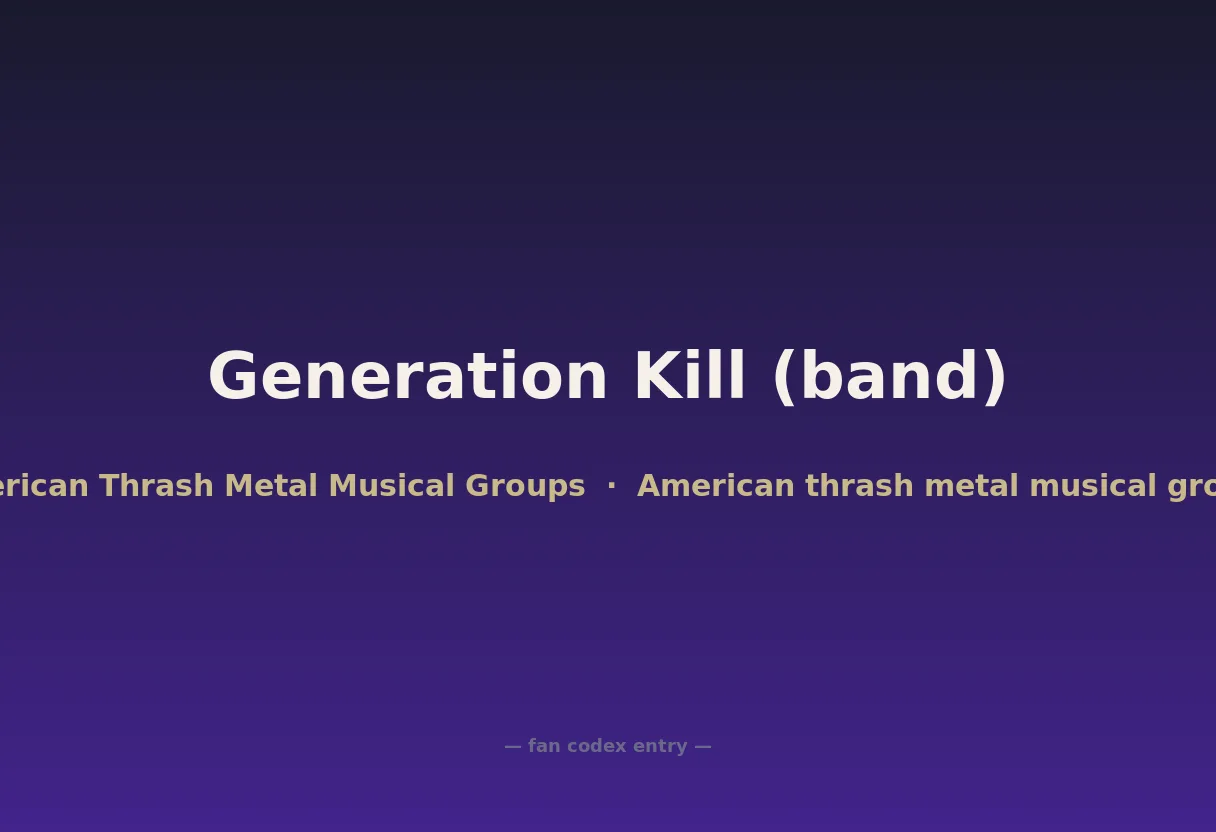 Generation Kill (band)