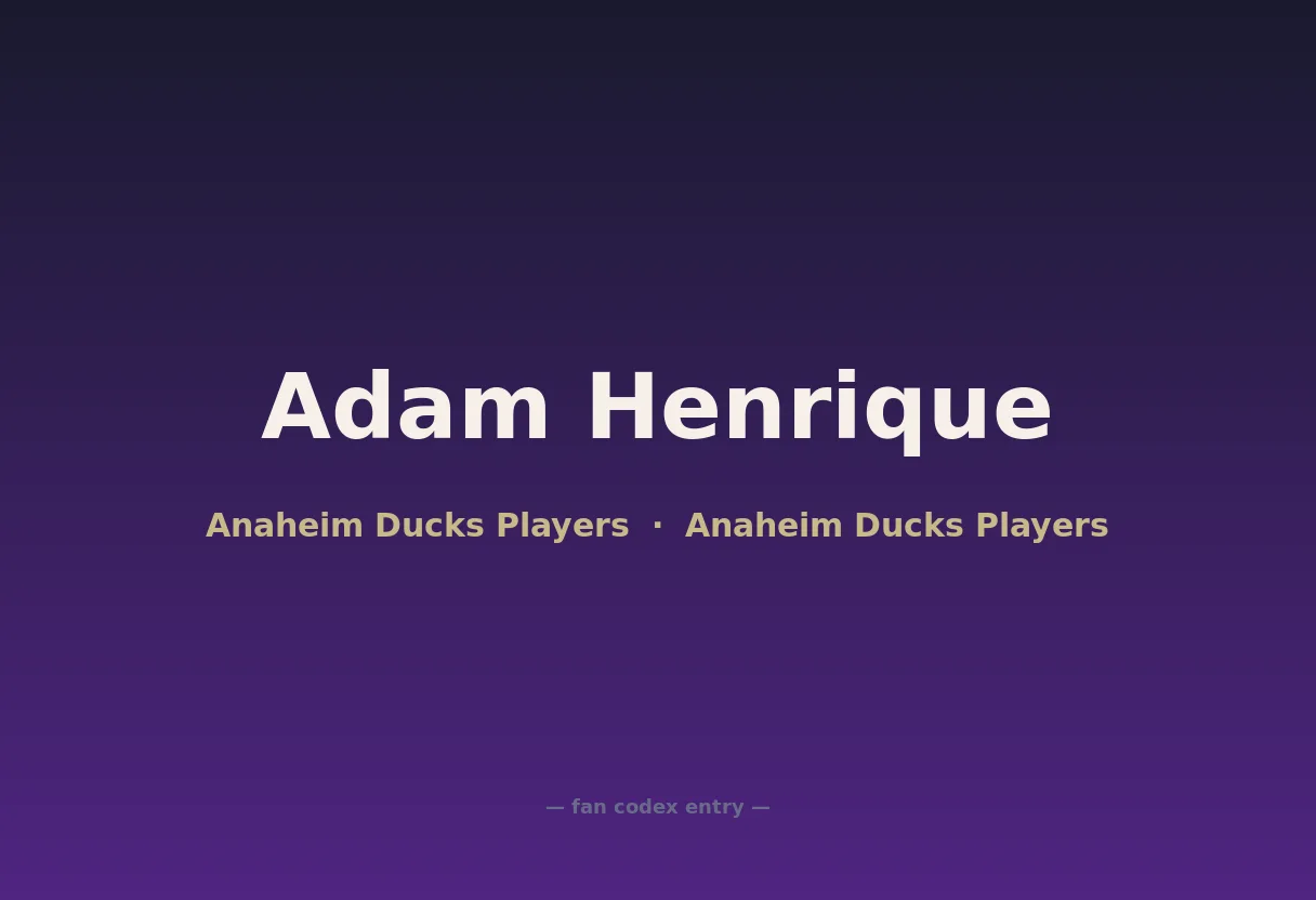 Adam Henrique