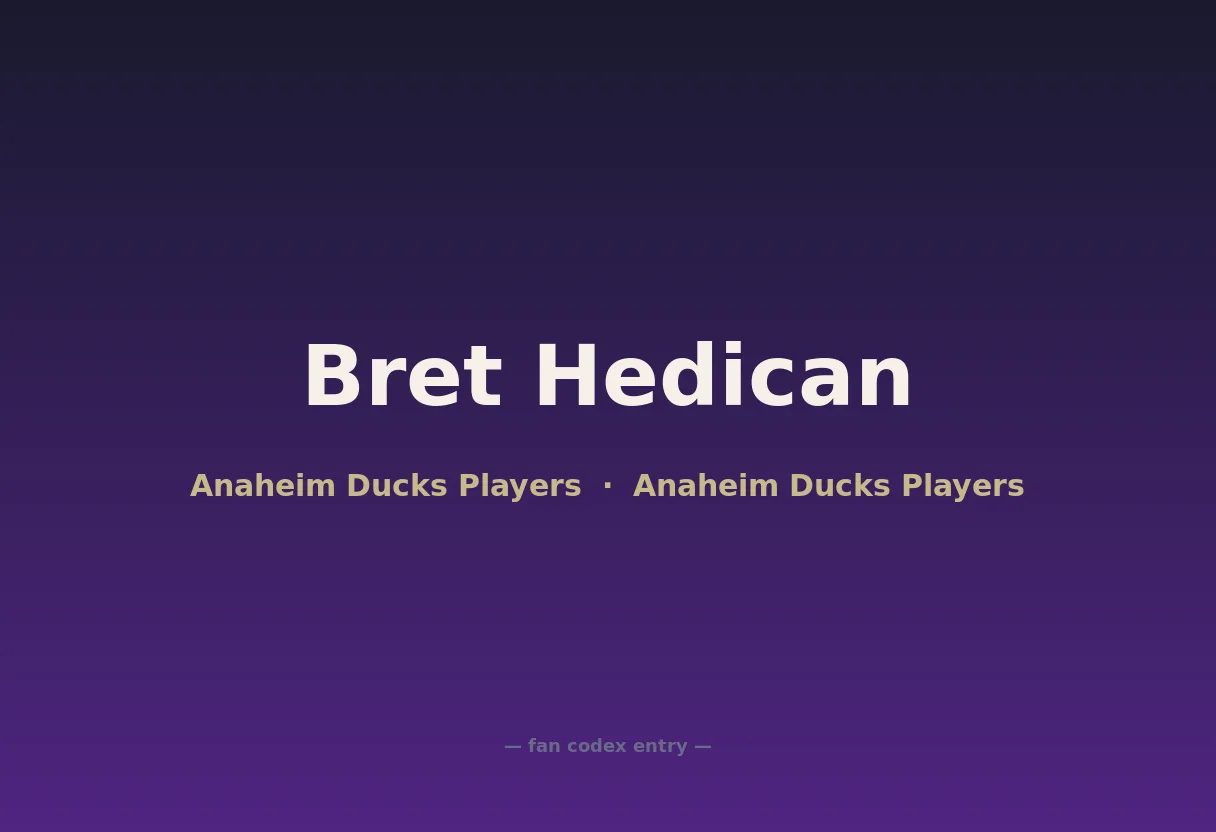 Bret Hedican
