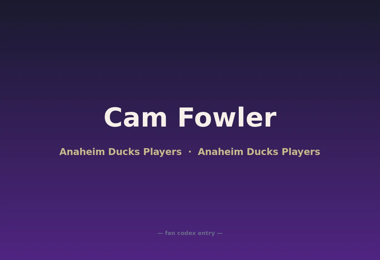 Cam Fowler