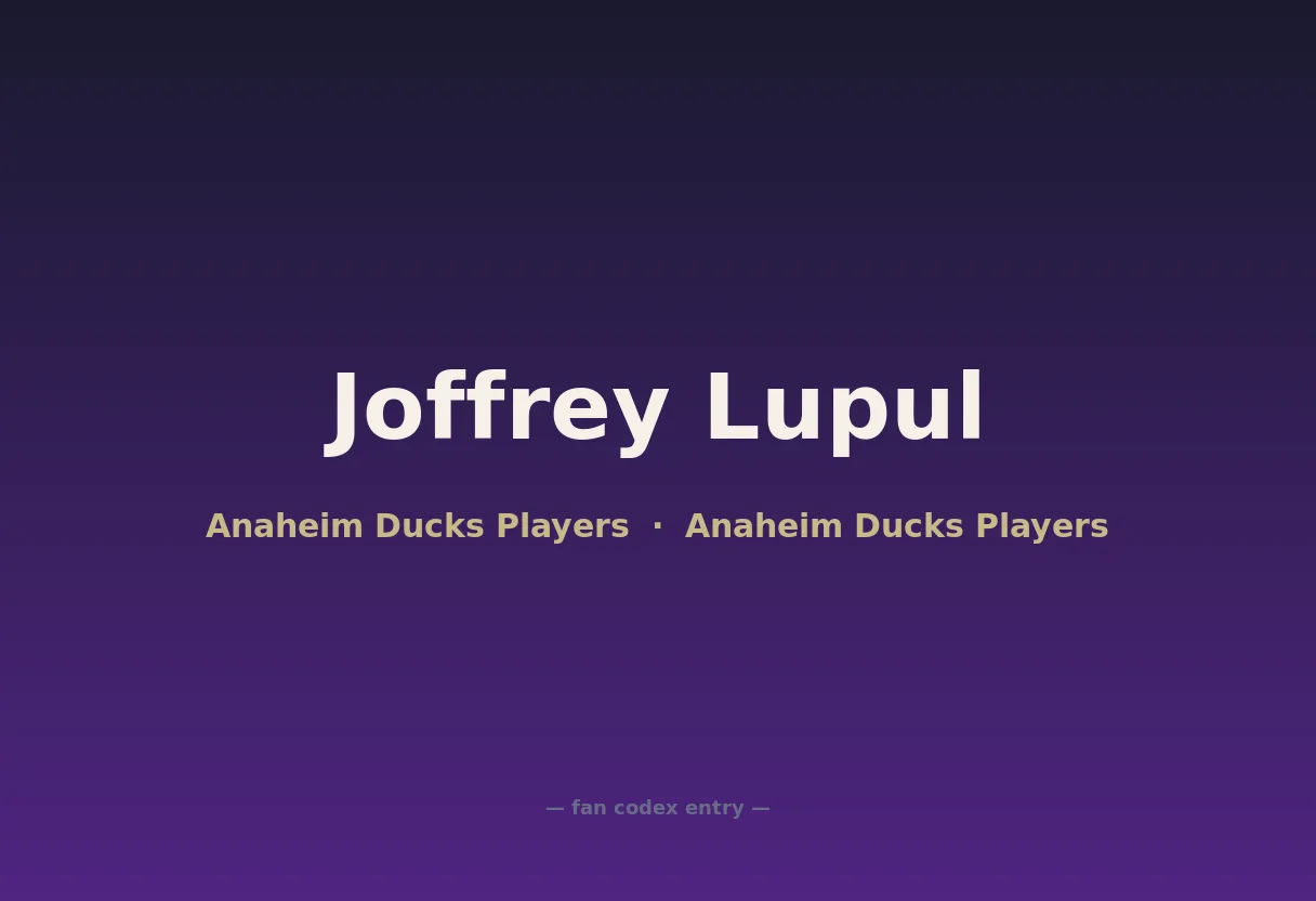 Joffrey Lupul