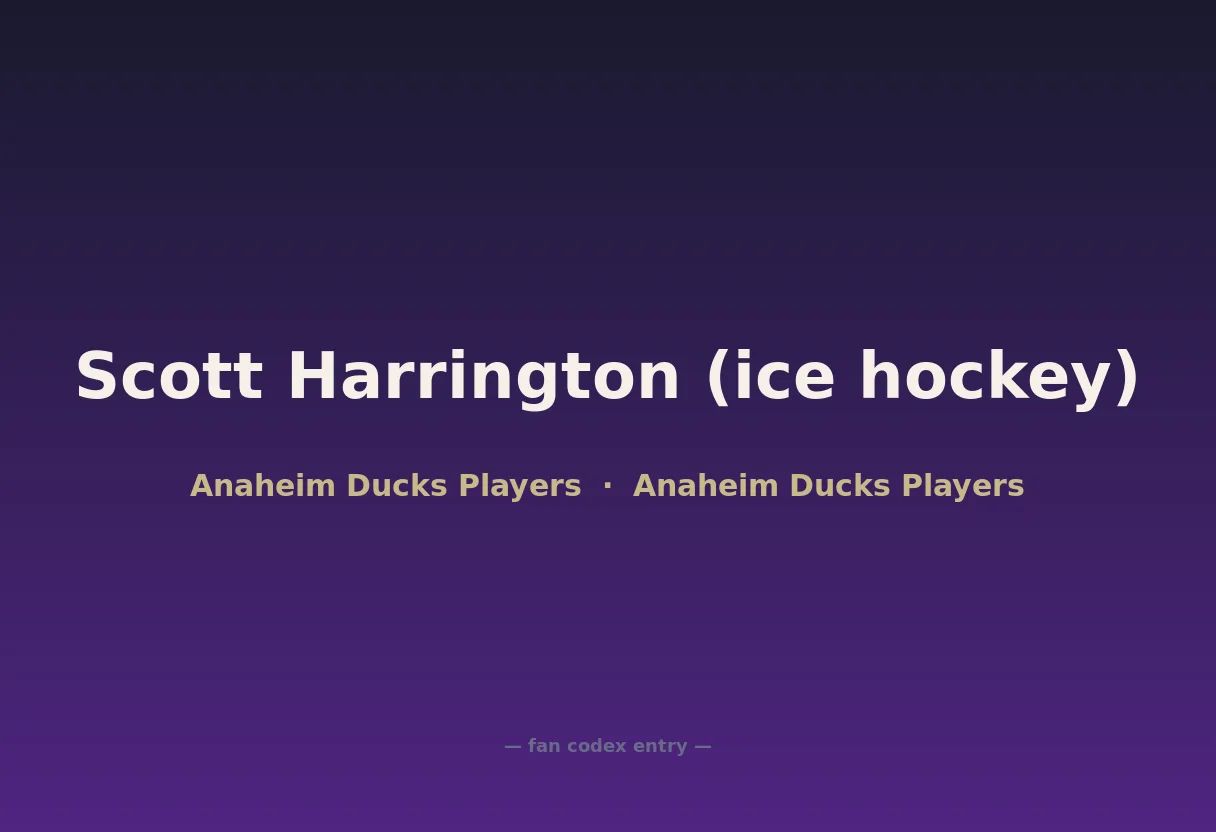 Scott Harrington (ice hockey)