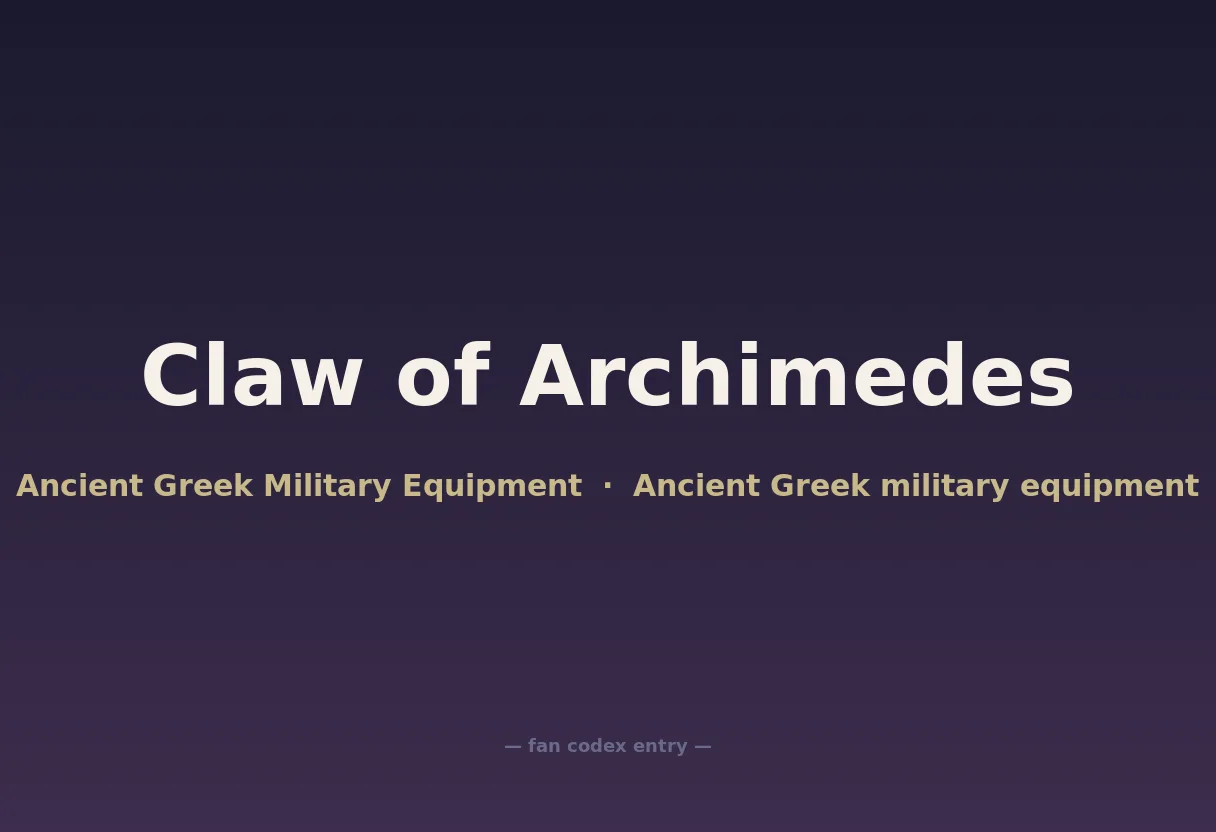 Claw of Archimedes