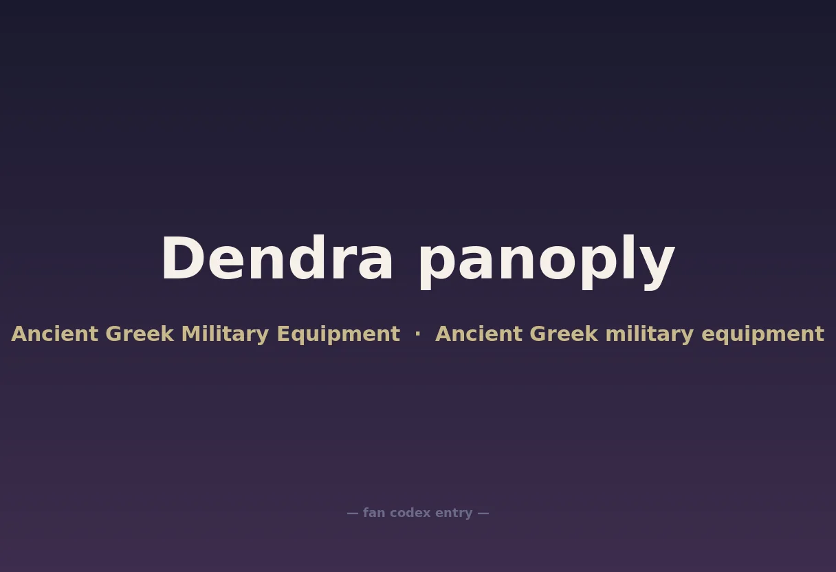 Dendra panoply