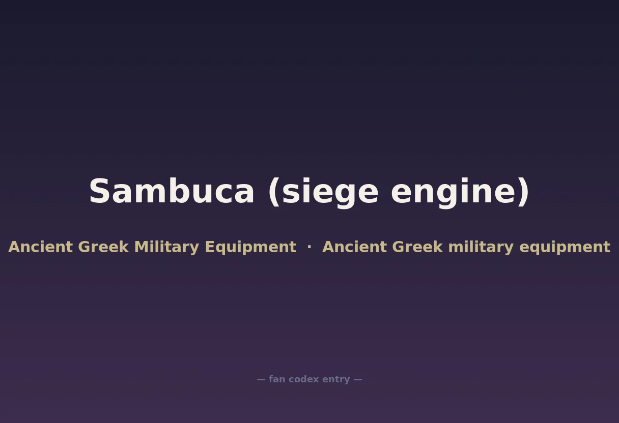 Sambuca (siege engine)