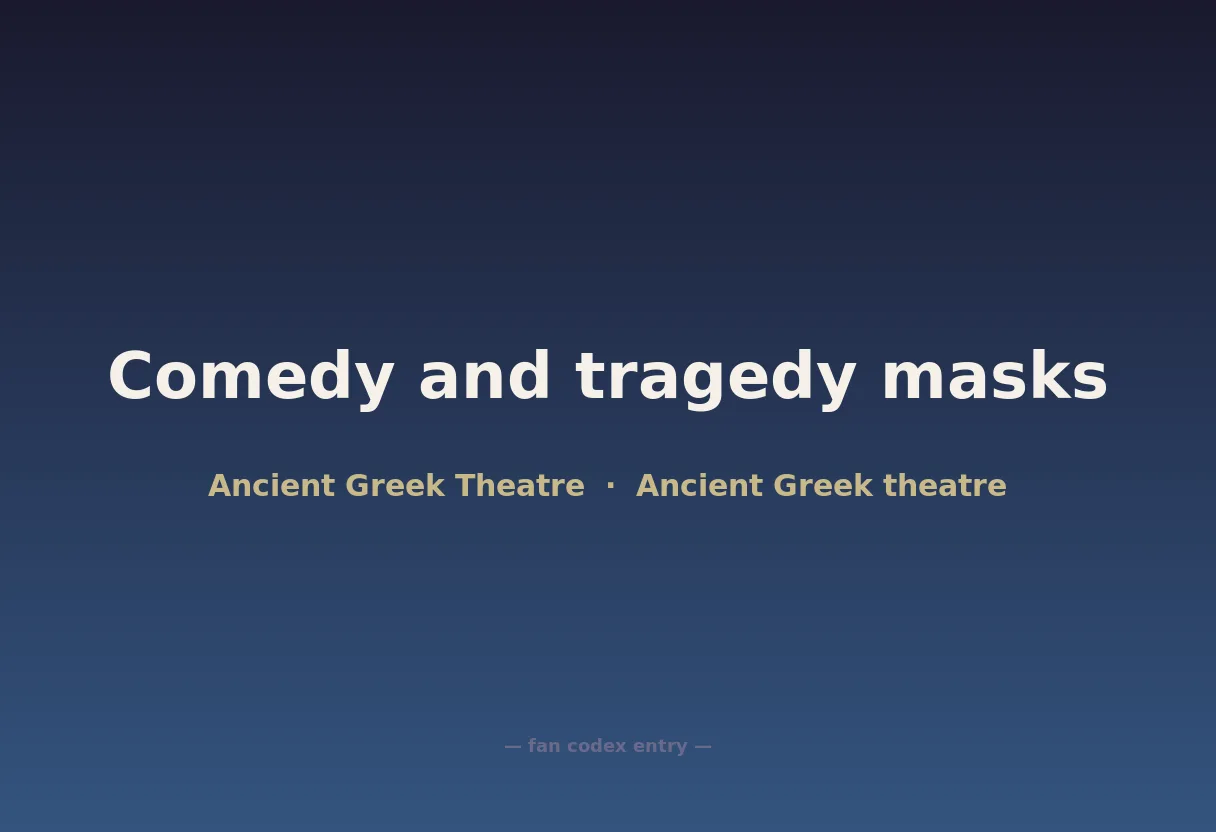 Comedy and tragedy masks