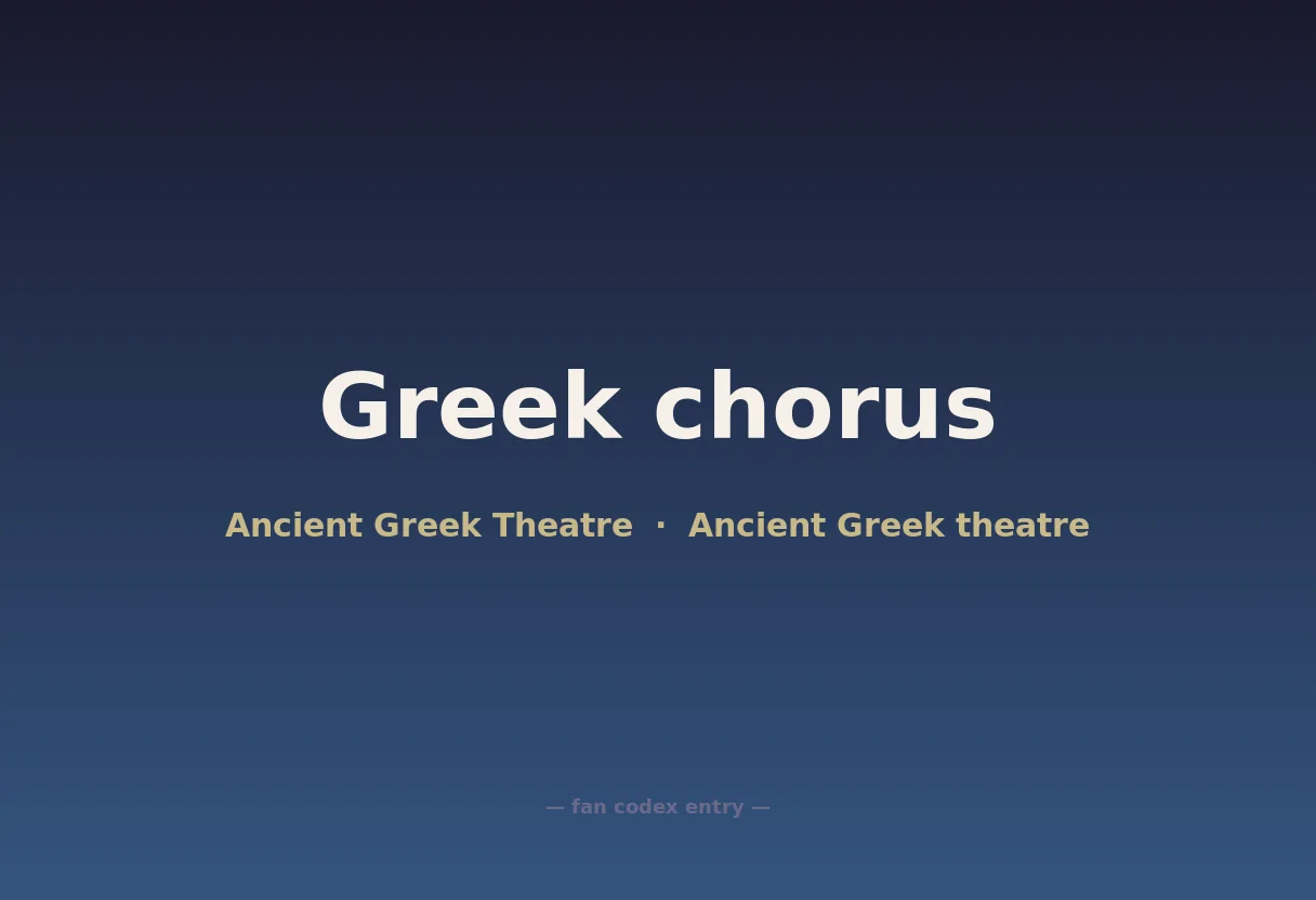 Greek chorus