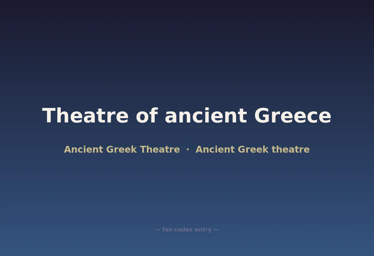 Theatre of ancient Greece
