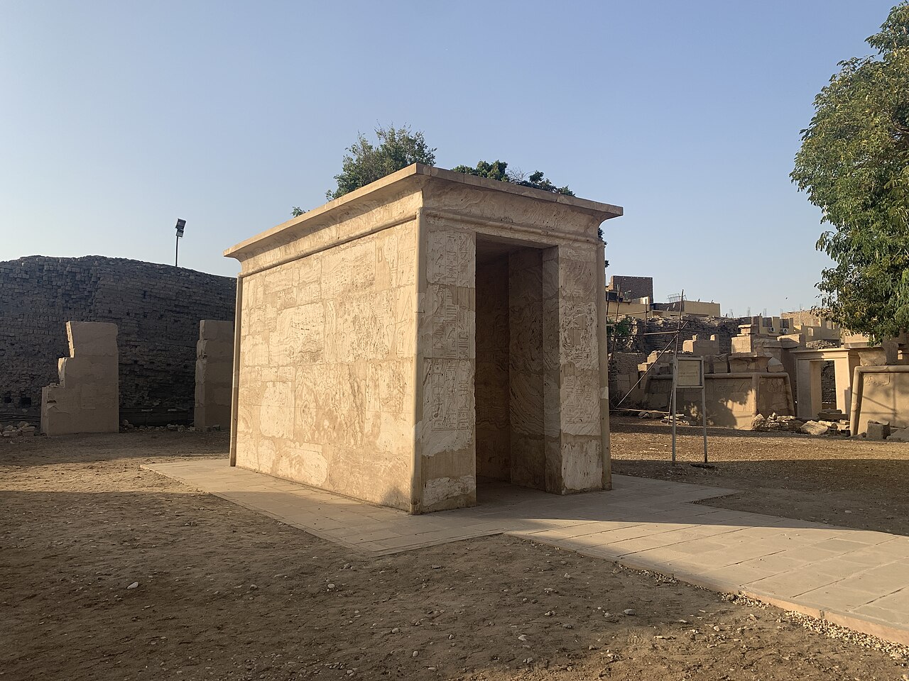 Alabaster Chapel of Amenhotep I in Karnak Open Air Museum