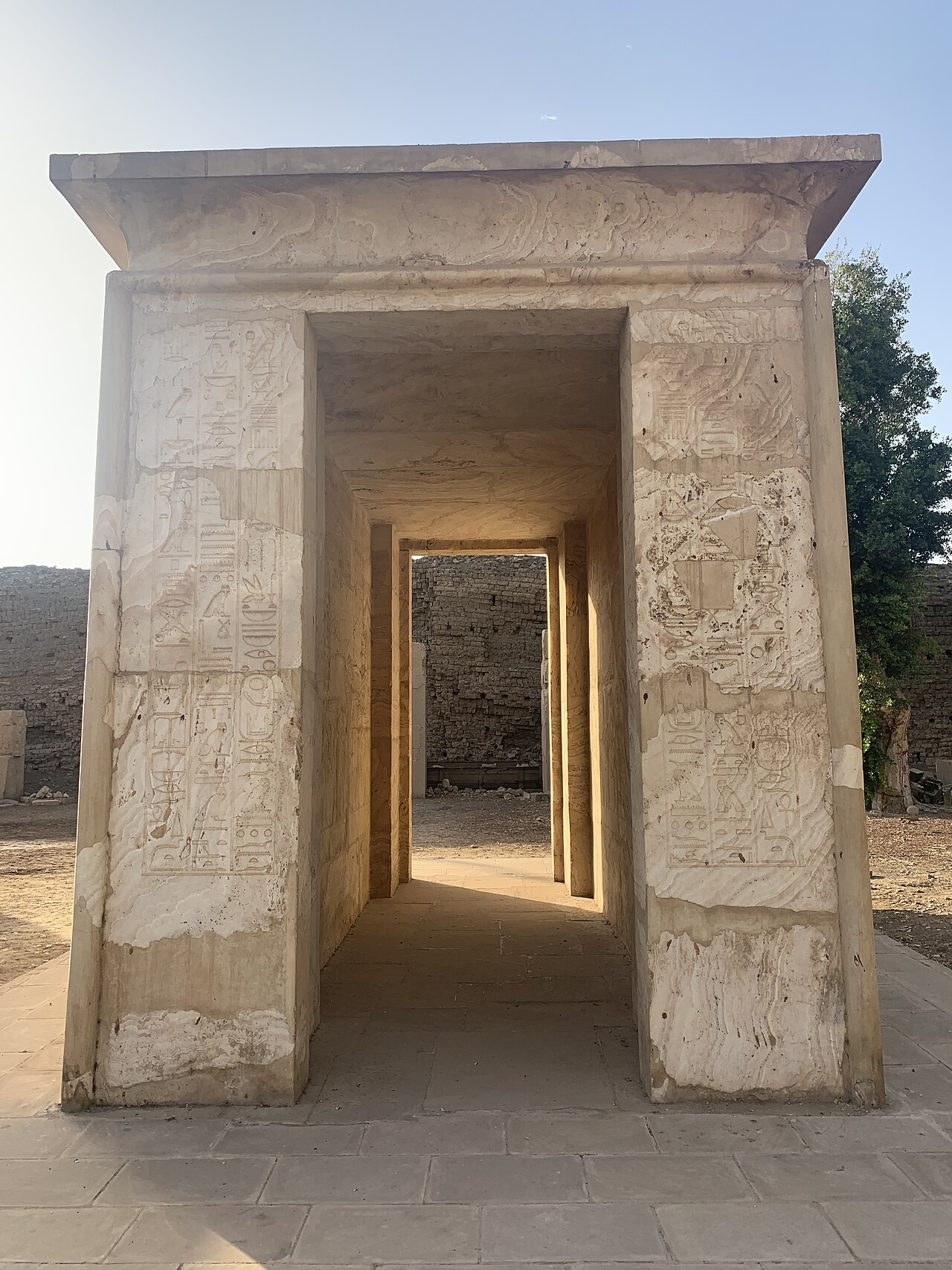 Alabaster Chapel of Amenhotep I in Karnak Open Air Museum