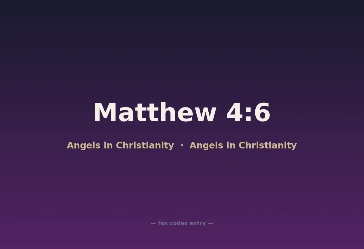 Matthew 4:6