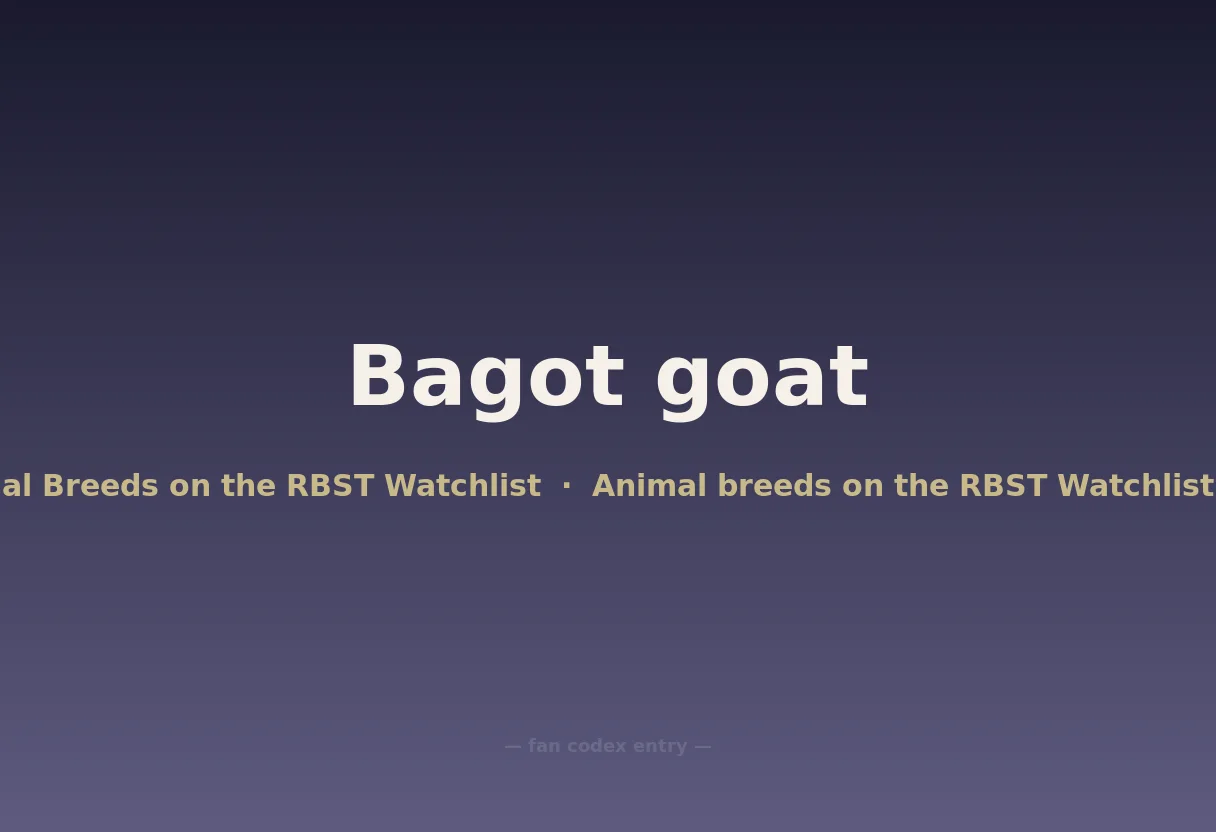 Bagot goat
