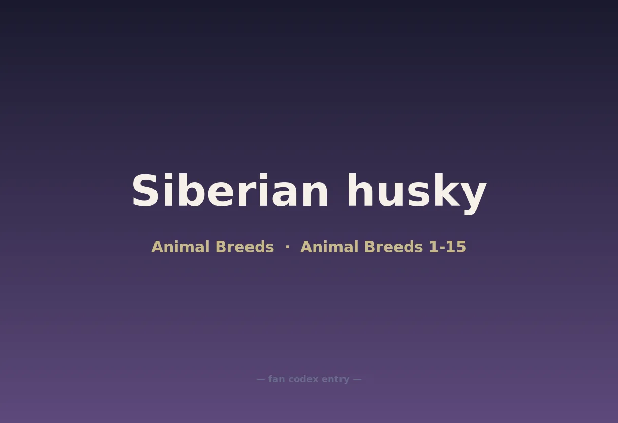 Siberian husky