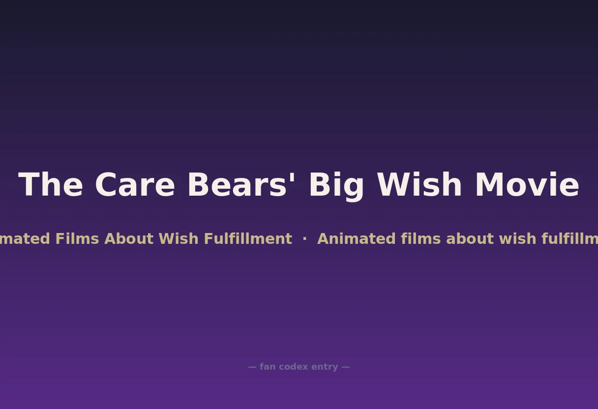 The Care Bears' Big Wish Movie