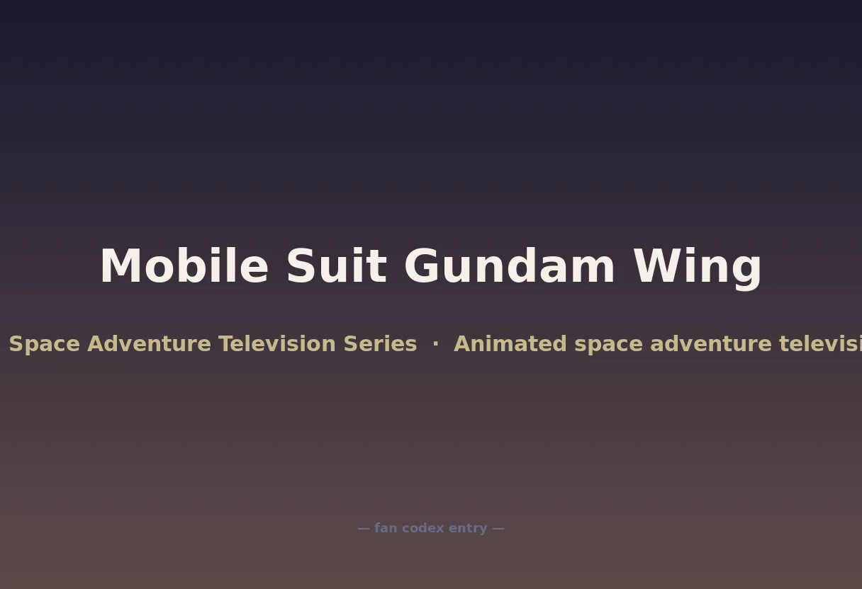 Mobile Suit Gundam Wing
