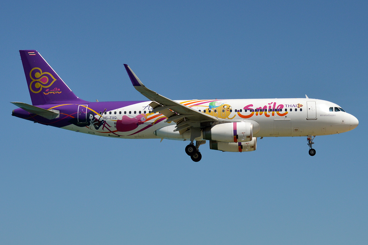 Thai Smile (Adventure Time livery), HS-TXQ, Airbus A320-232