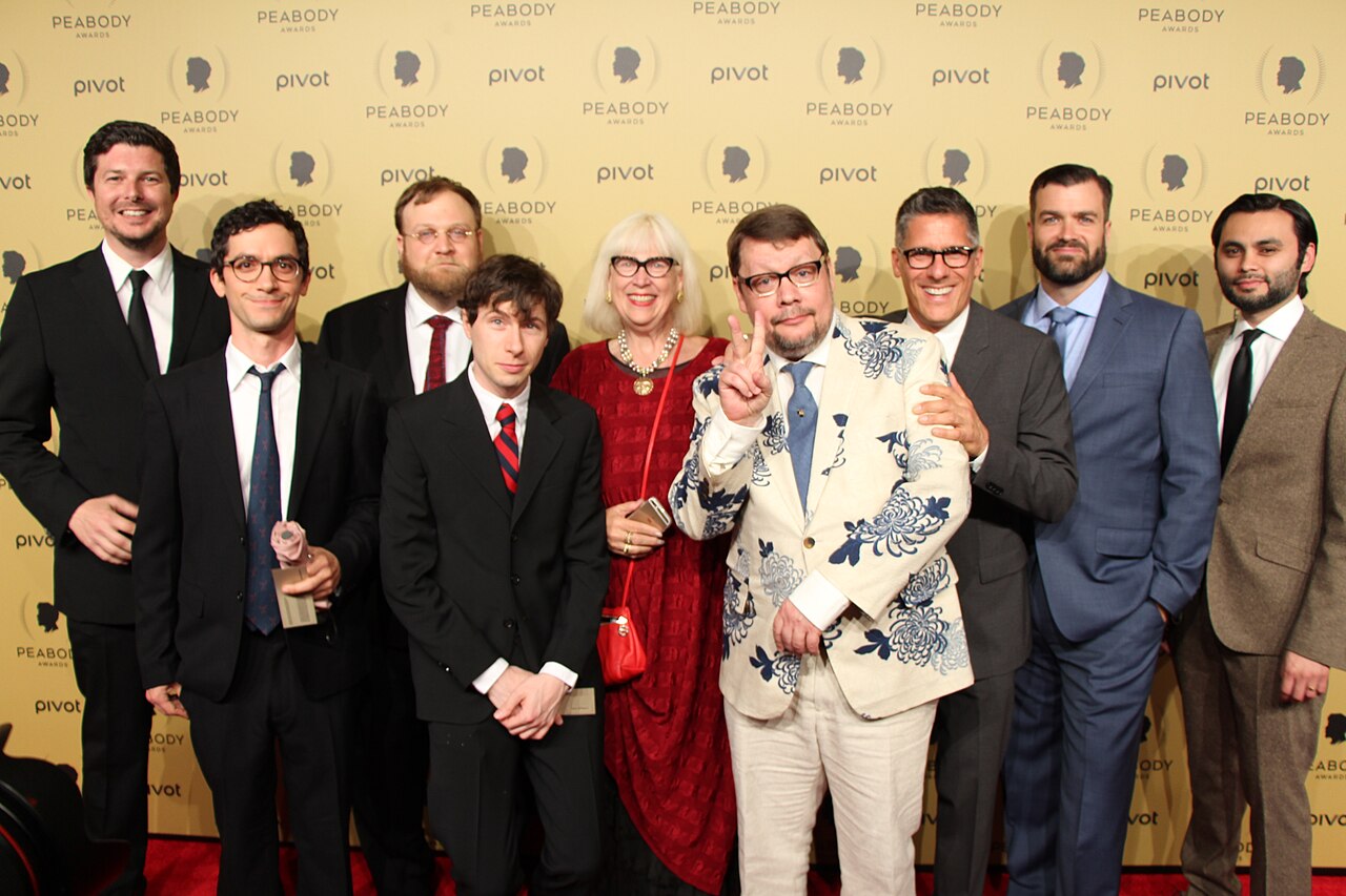 The crew of Adventure Time at the 74th Annual Peabody Awards
