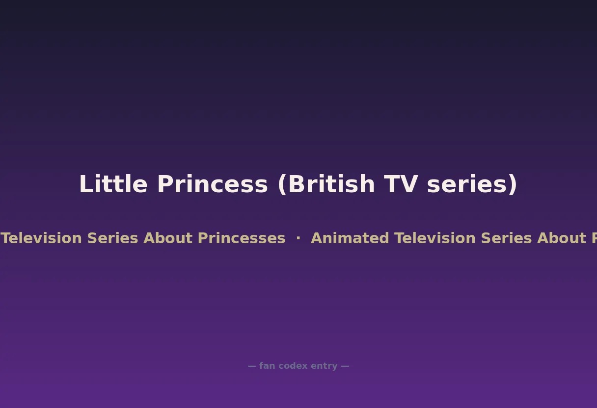 Little Princess (British TV series)