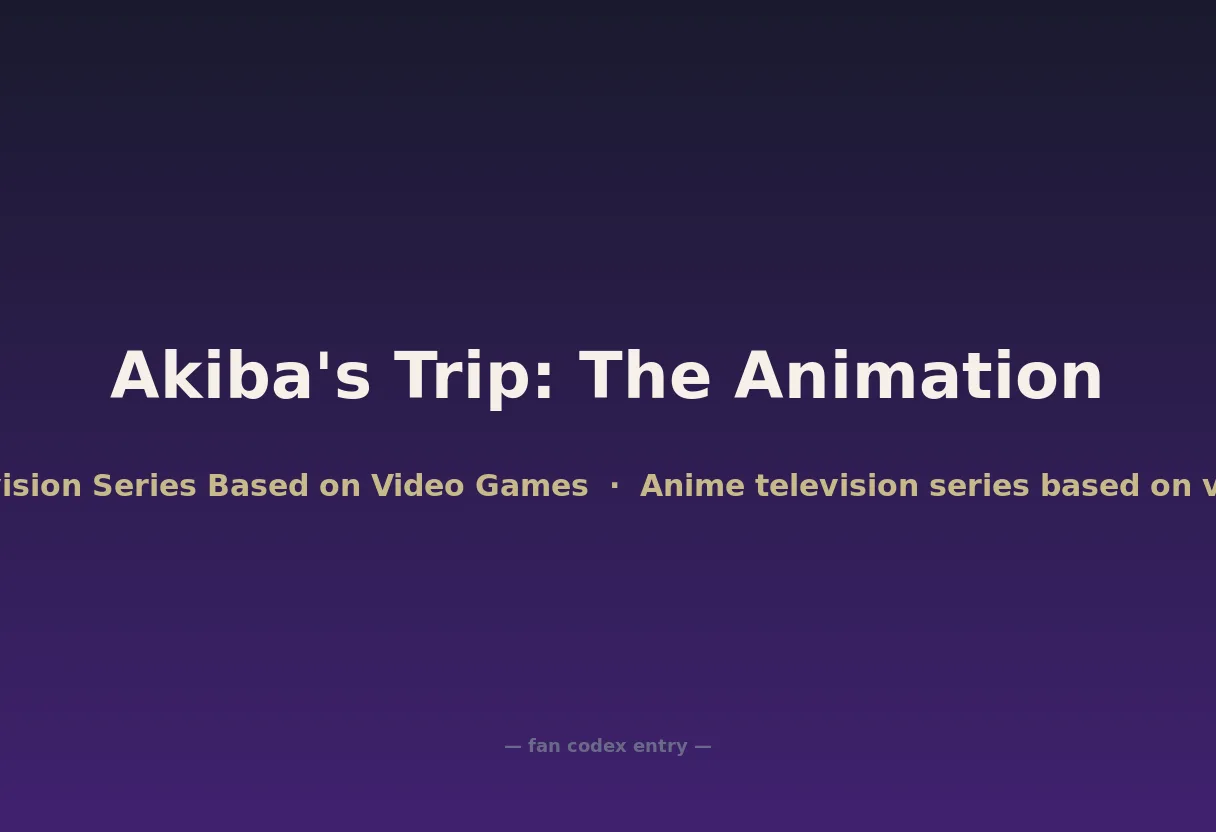 Akiba's Trip: The Animation