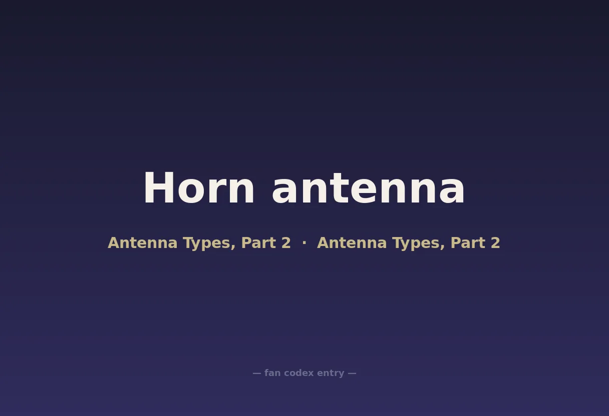 Horn antenna