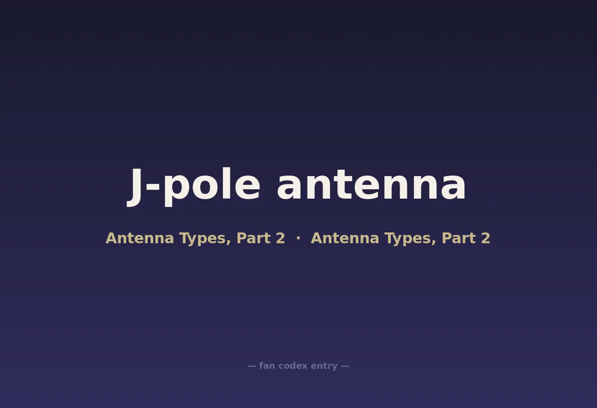 J-pole antenna