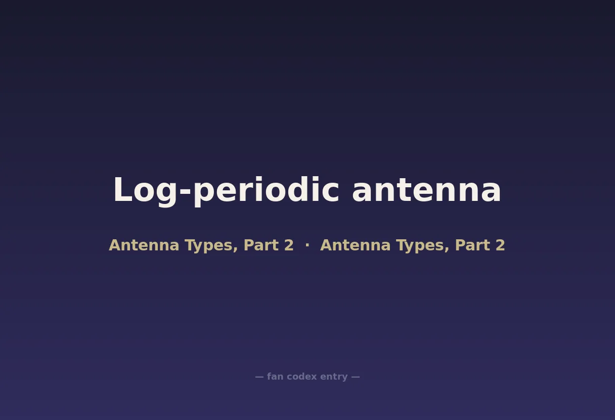 Log-periodic antenna