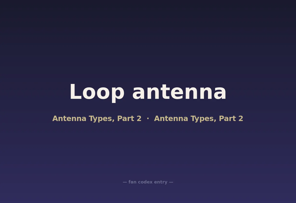 Loop antenna
