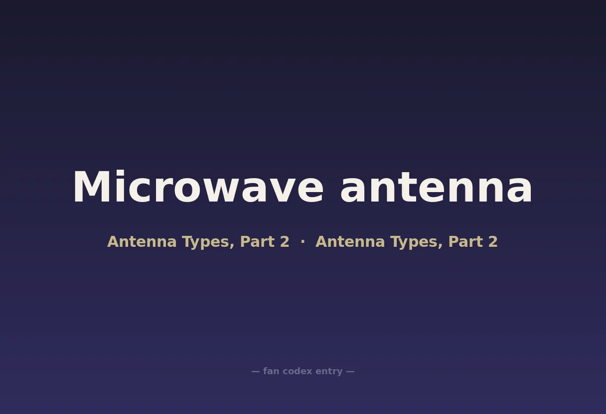 Microwave antenna