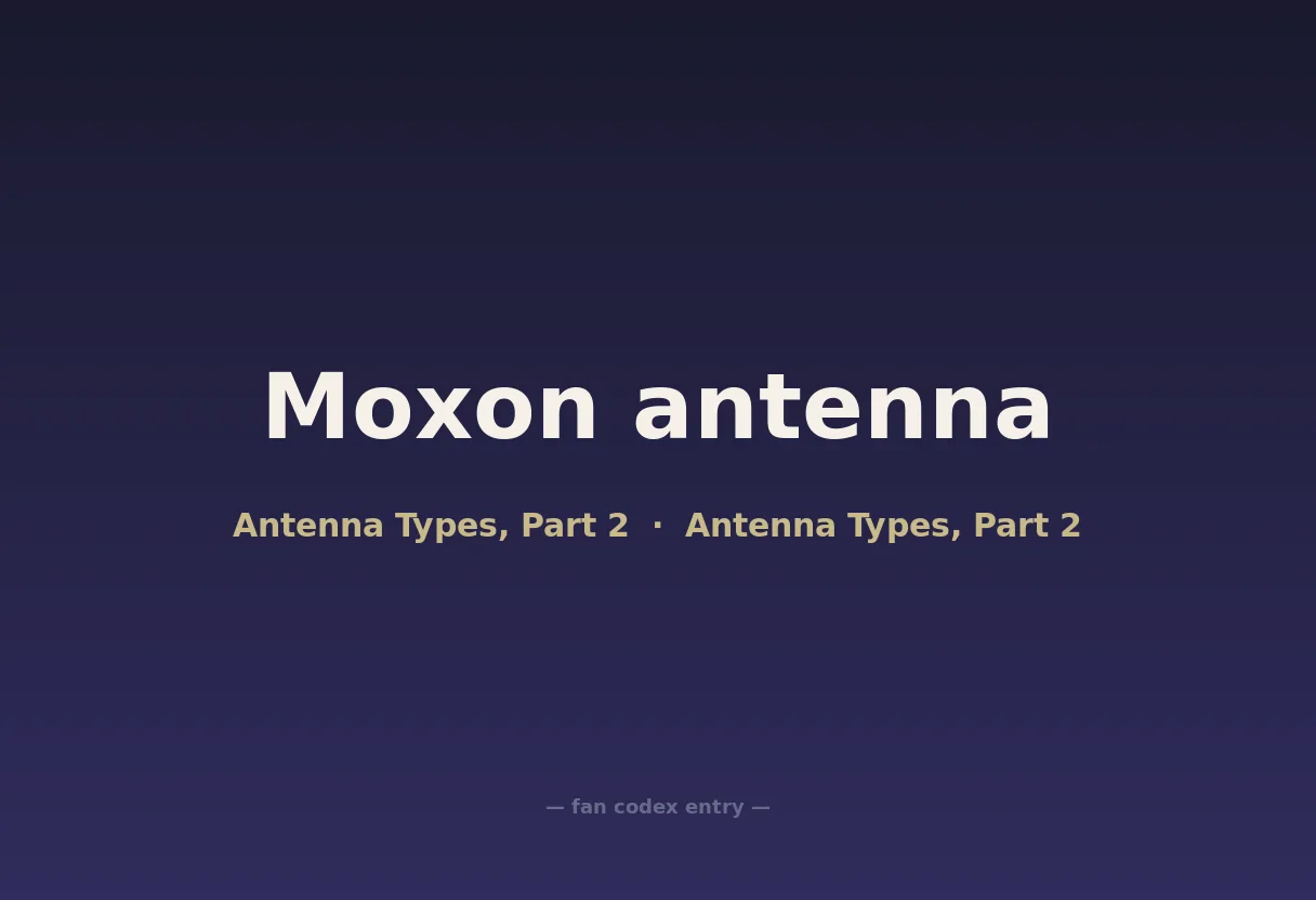 Moxon antenna