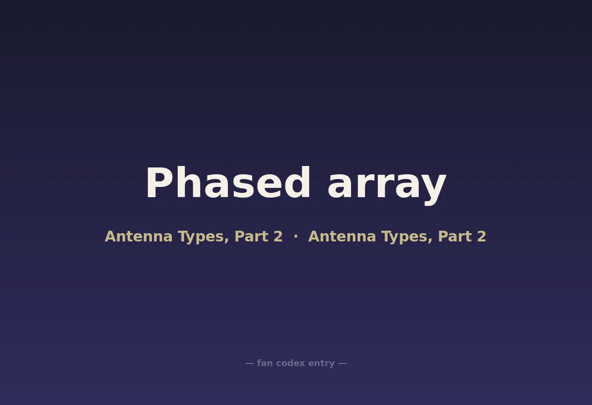 Phased array
