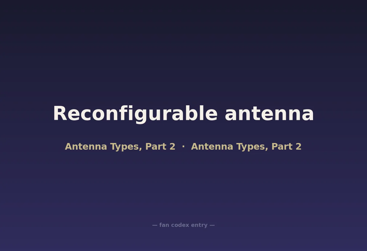 Reconfigurable antenna