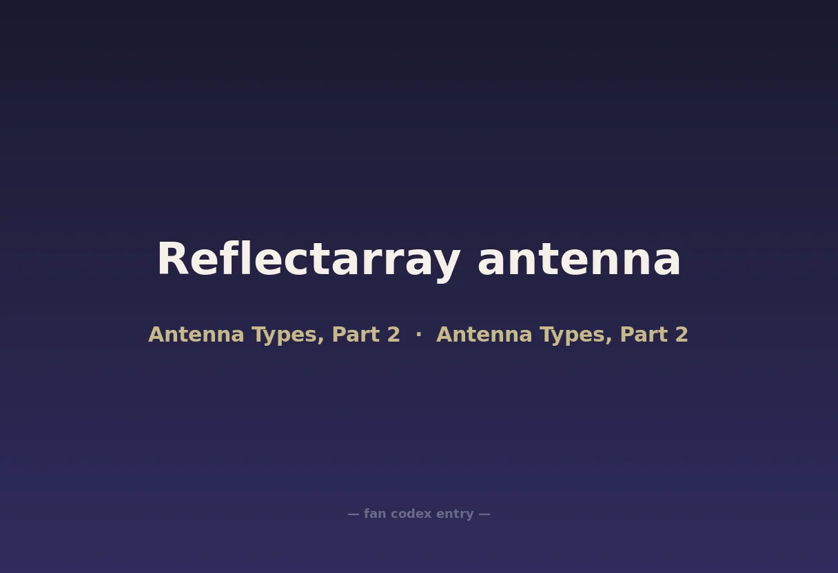 Reflectarray antenna
